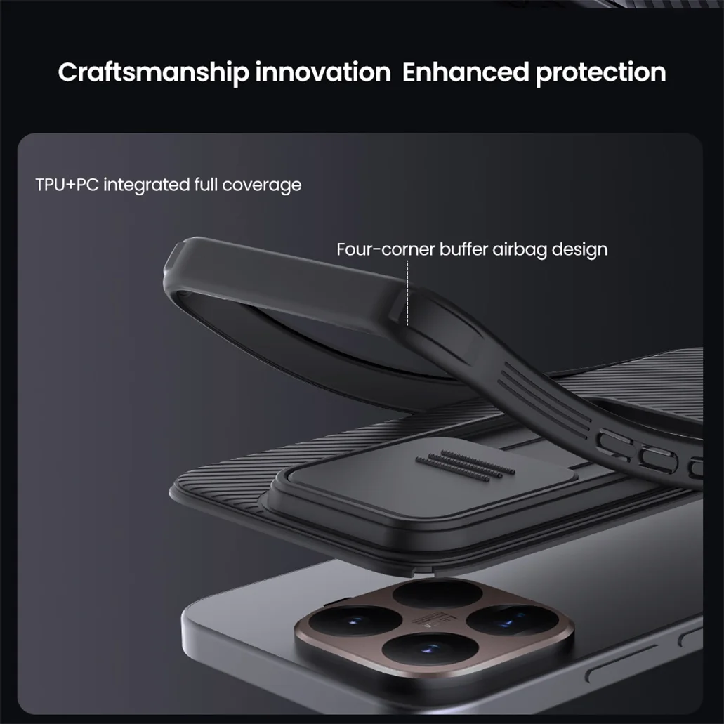NILLKIN For Xiaomi 15T /15T Pro Case CamShield Pro Shockproof Non-Slip Privacy Protection Slide Camera Cover For Xiaomi 15T Pro NILLKIN For Xiaomi 15T /15T Pro Case CamShield Pro Shockproof Non-Slip Privacy Protection Slide Camera Cover For Xiaomi 15T Pro