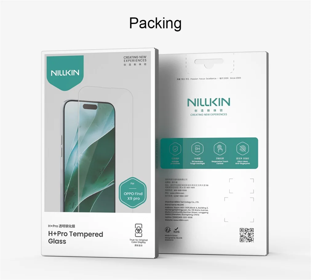 Nillkin For OPPO Find X9 /X9 Pro Tempered Glass Amazing H+PRO Anti-Explosion 2.5D 9H Screen Protector For OPPO Find X9 Pro Film Nillkin For OPPO Find X9 /X9 Pro Tempered Glass Amazing H+PRO Anti-Explosion 2.5D 9H Screen Protector For OPPO Find X9 Pro Film