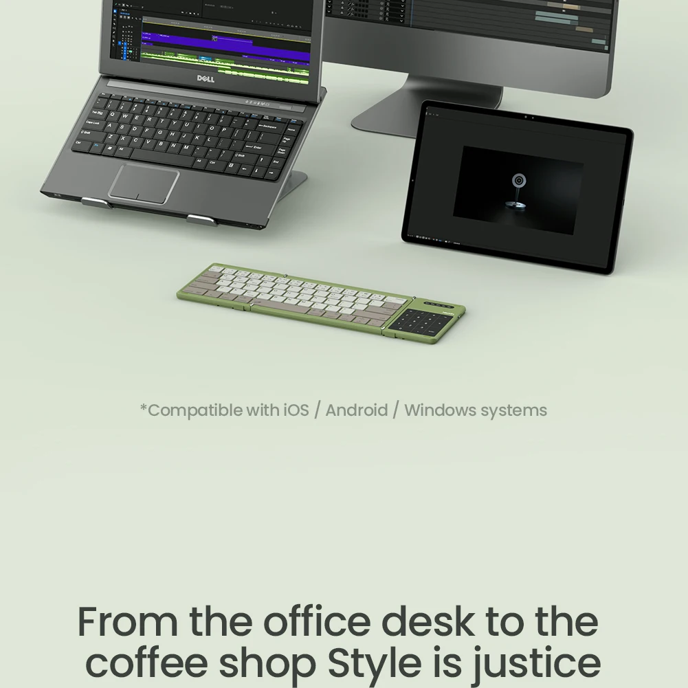 Клавиатура портативная складная Nillkin Cube Pocket Keyboard с тачпадом и тройным Bluetooth Клавиатура портативная складная Nillkin Cube Pocket Keyboard с тачпадом и тройным Bluetooth