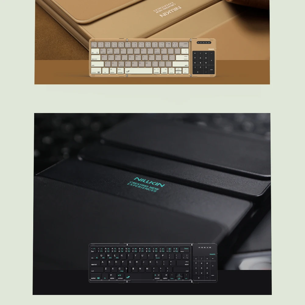 Клавиатура портативная складная Nillkin Cube Pocket Keyboard с тачпадом и тройным Bluetooth Клавиатура портативная складная Nillkin Cube Pocket Keyboard с тачпадом и тройным Bluetooth