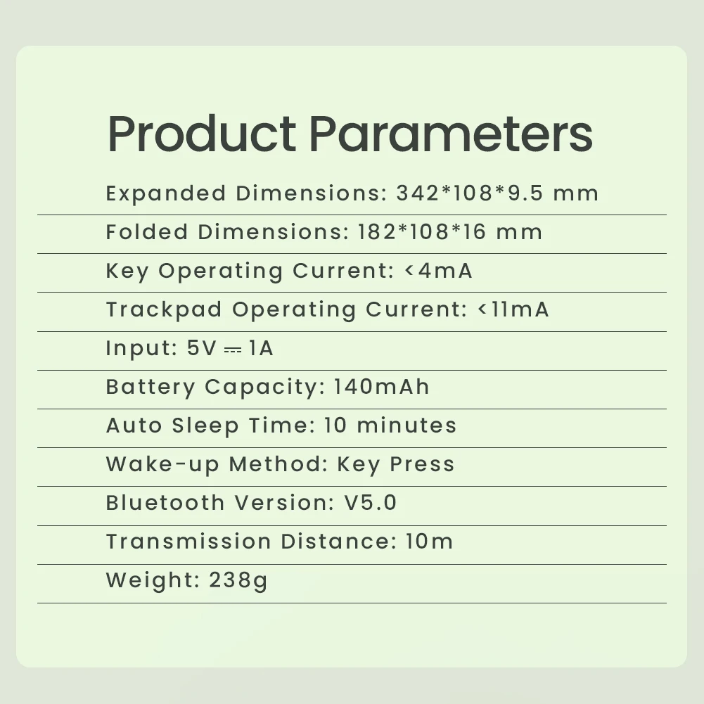 Клавиатура портативная складная Nillkin Cube Pocket Keyboard с тачпадом и тройным Bluetooth Клавиатура портативная складная Nillkin Cube Pocket Keyboard с тачпадом и тройным Bluetooth