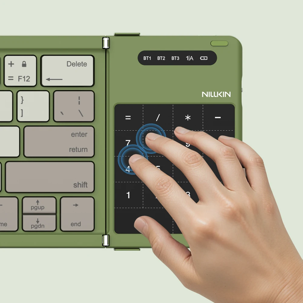 Клавиатура портативная складная Nillkin Cube Pocket Keyboard с тачпадом и тройным Bluetooth Клавиатура портативная складная Nillkin Cube Pocket Keyboard с тачпадом и тройным Bluetooth