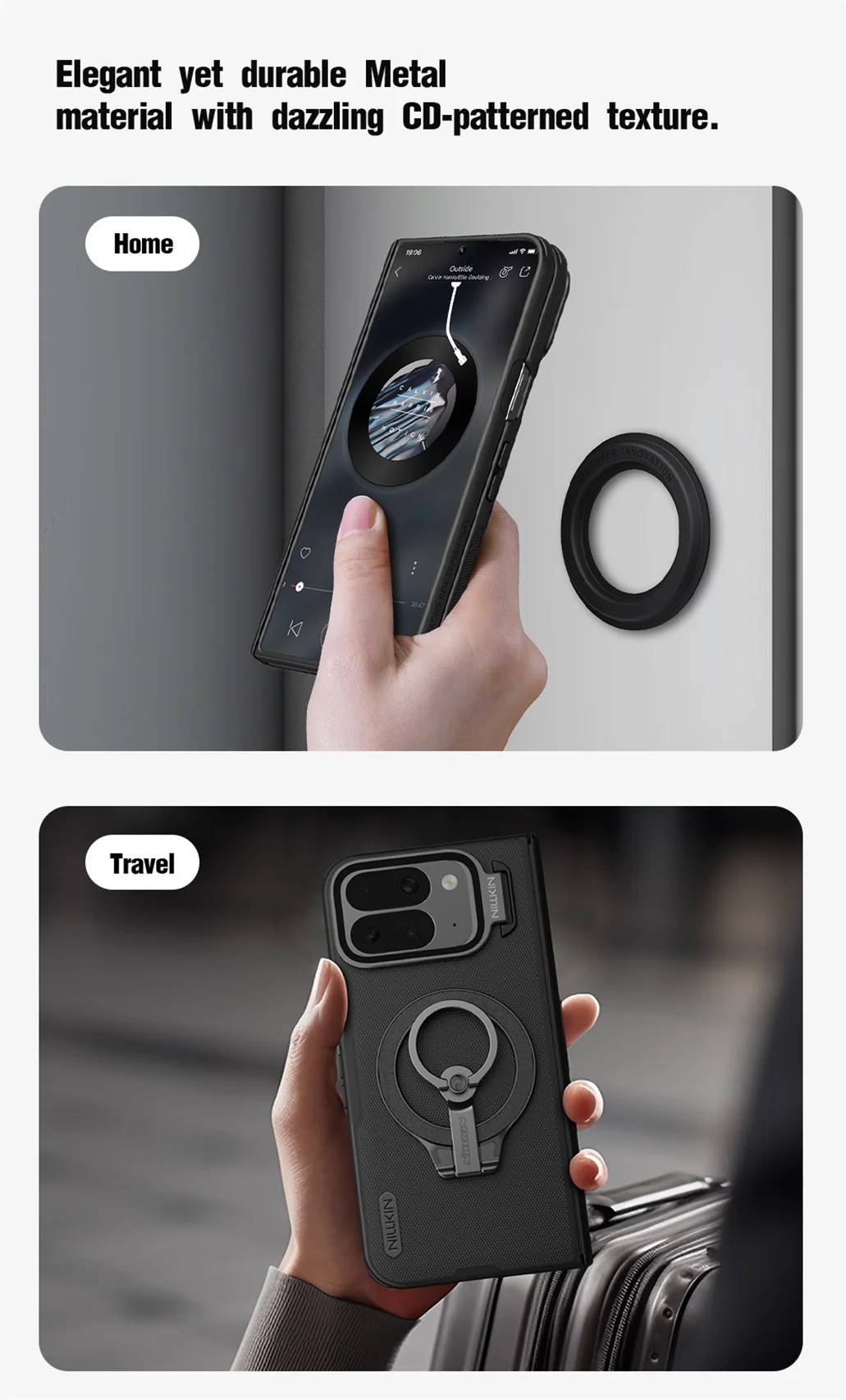 NILLKIN For Google Pixel 10 Pro Fold MagSafe Case Shockproof Magnetic Case For Pixel10 Pro Fold With Phone Holder Camera Cover NILLKIN For Google Pixel 10 Pro Fold MagSafe Case Shockproof Magnetic Case For Pixel10 Pro Fold With Phone Holder Camera Cover