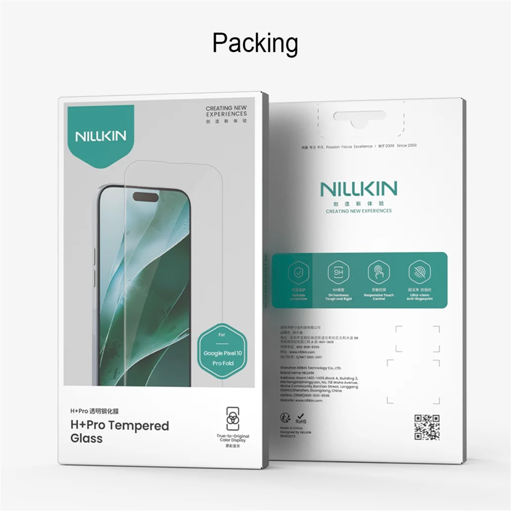 Nillkin Tempered Glass For Google Pixel 10 Pro Fold Outer Screen Front Film Anti-Explosion Screen Protector For Pixel10 Pro Fold Nillkin Tempered Glass For Google Pixel 10 Pro Fold Outer Screen Front Film Anti-Explosion Screen Protector For Pixel10 Pro Fold