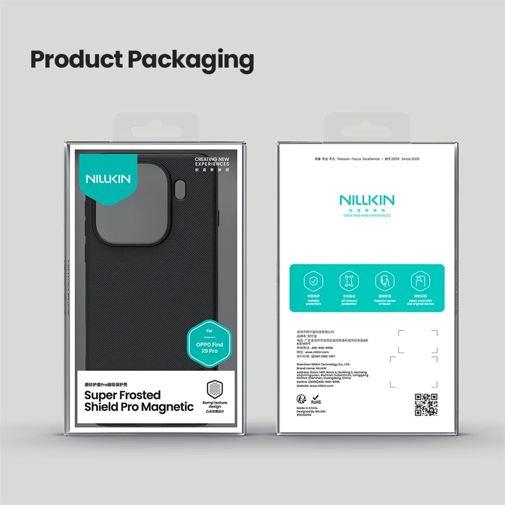 Nillkin For OPPO Find X9 Pro / X9 MagSafe Case Frosted Shield Pro Magnetic Case Shockproof Ultra-thin Cover For OPPO Find X9 Pro Nillkin For OPPO Find X9 Pro / X9 MagSafe Case Frosted Shield Pro Magnetic Case Shockproof Ultra-thin Cover For OPPO Find X9 Pro
