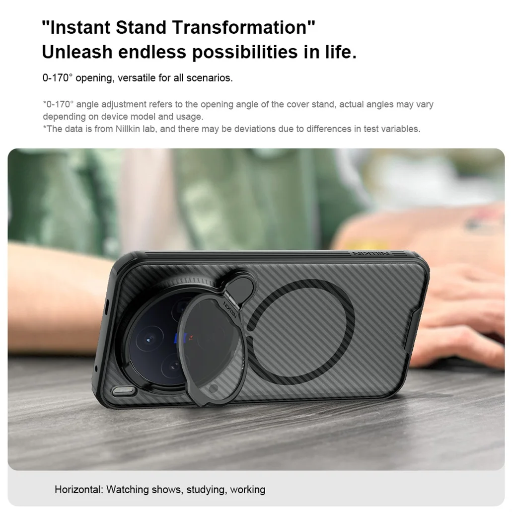 NILLKIN For Vivo X300 /X300 Pro MagSafe Case CamShield Prop Magnetic Case Shockproof Phone Holder Camera Cover For Vivo X300 Pro NILLKIN For Vivo X300 /X300 Pro MagSafe Case CamShield Prop Magnetic Case Shockproof Phone Holder Camera Cover For Vivo X300 Pro