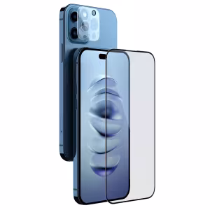 Комплект защитных стекол Nillkin 2 in 1 HD Full Screen для iPhone 14 Pro (2 шт)